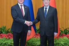 丁薛祥同俄罗斯副总理诺瓦克共同主持中俄能源合作委员会第二十二次会议