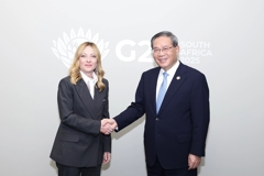 李强会见意大利总理梅洛尼