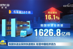我国快递业保持快速增长 彰显中国经济活力