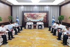 支现伟会见河南省豫地科技集团有限公司一行